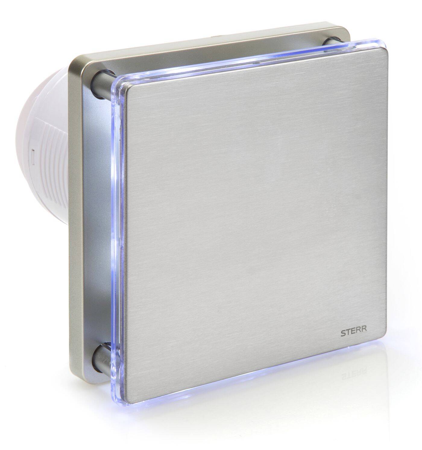 BFS100L-S - Srebrny wentylator łazienkowy LED