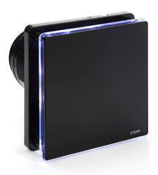 BFS100LT-B - Wentylator łazienkowy czarny  (LED + timer)