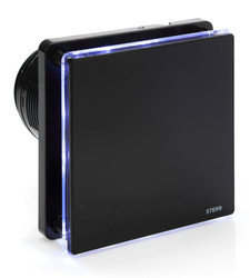 BFS100LT-MB - Wentylator łazienkowy czarny mat (LED + timer)